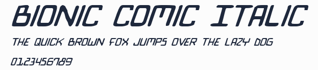 Bionic Comic Italic預覽圖