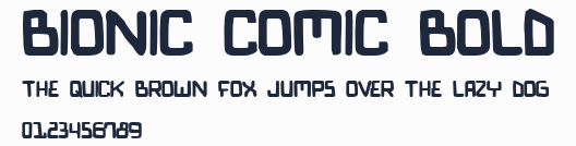 Bionic Comic Bold預覽圖