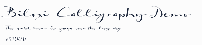 Biloxi Calligraphy Demo預覽圖