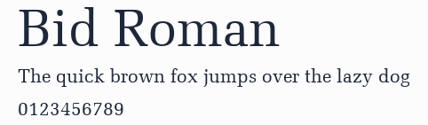 Bid Roman預覽圖