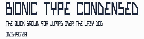 Bionic Type Condensed預覽圖