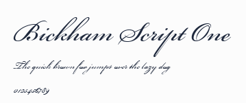 Bickham Script One預覽圖
