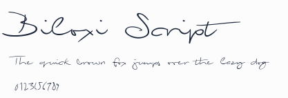 Biloxi Script預覽圖