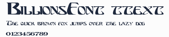 BillionsFont ttext預覽圖