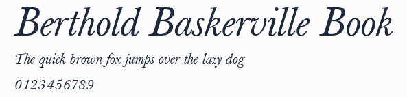 Berthold Baskerville Book預覽圖