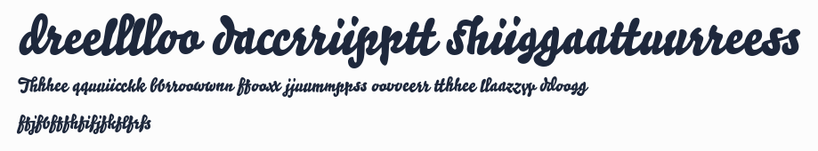 Bello Script Ligatures預覽圖