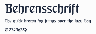 Behrensschrift預覽圖