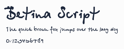 Betina Script預覽圖