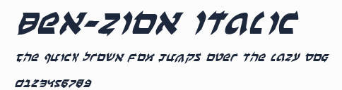 Ben-Zion Italic預覽圖