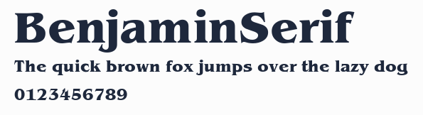 BenjaminSerif預覽圖
