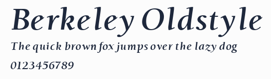 Berkeley Oldstyle預覽圖