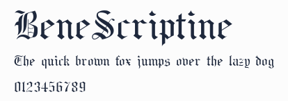 BeneScriptine預覽圖