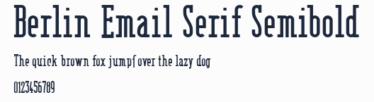 Berlin Email Serif Semibold預覽圖