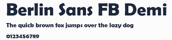 Berlin Sans FB Demi預覽圖