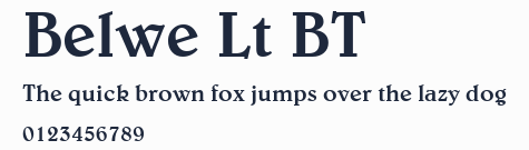 Belwe Lt BT預覽圖