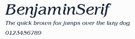 BenjaminSerif預覽圖