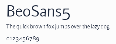 BeoSans5預覽圖