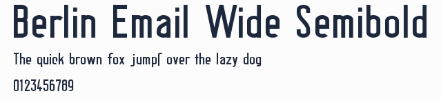 Berlin Email Wide Semibold預覽圖