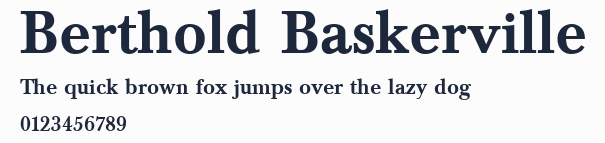 Berthold Baskerville預覽圖