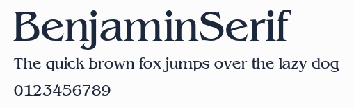 BenjaminSerif預覽圖