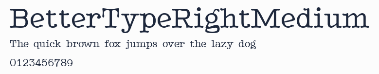 BetterTypeRightMedium預覽圖