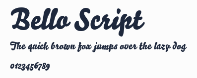 Bello Script預覽圖