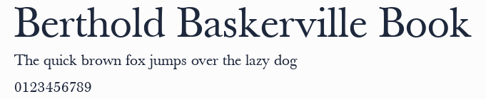 Berthold Baskerville Book預覽圖