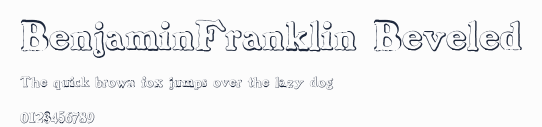 BenjaminFranklin Beveled預覽圖