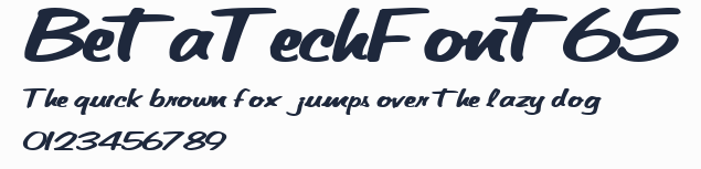 BetaTechFont65預覽圖