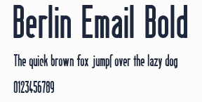 Berlin Email Bold預覽圖