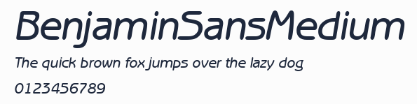 BenjaminSansMedium預覽圖