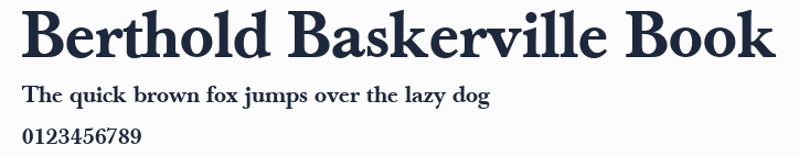 Berthold Baskerville Book預覽圖