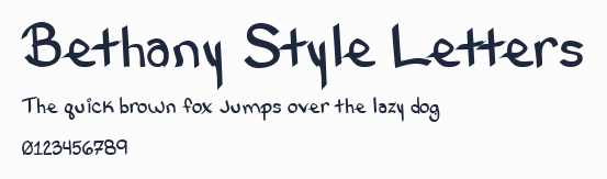 Bethany Style Letters預覽圖
