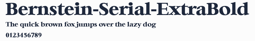 Bernstein-Serial-ExtraBold預覽圖
