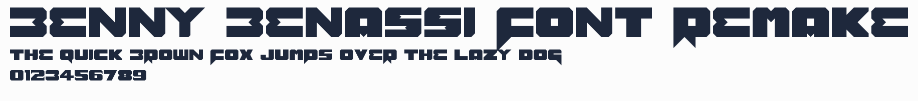 Benny Benassi Font Remake預覽圖