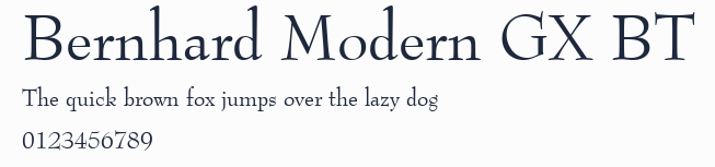 Bernhard Modern GX BT預覽圖