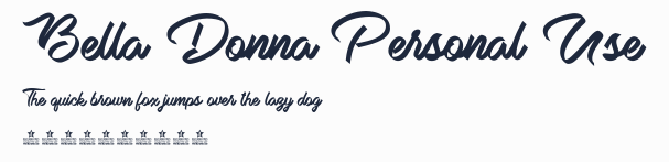 Bella Donna Personal Use預覽圖