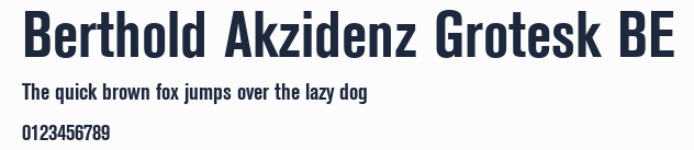 Berthold Akzidenz Grotesk BE預覽圖