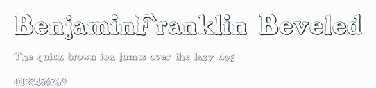 BenjaminFranklin Beveled預覽圖
