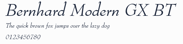 Bernhard Modern GX BT預覽圖