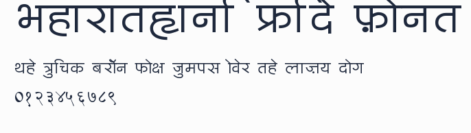 BharatVani Wide Font預覽圖