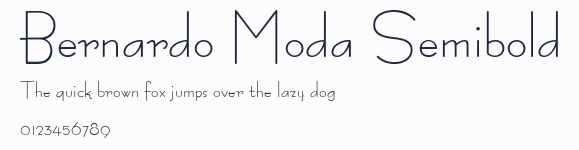 Bernardo Moda Semibold預覽圖
