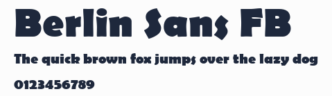 Berlin Sans FB預覽圖