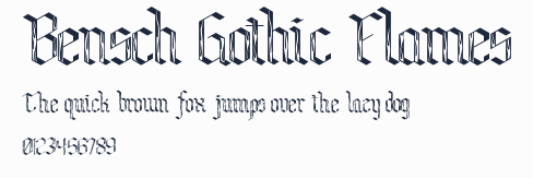 Bensch Gothic Flames預覽圖