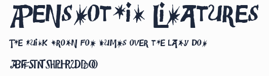 Bensgothic Ligatures預覽圖