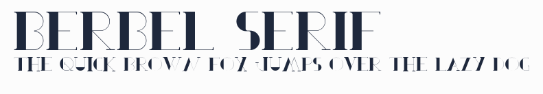 Berbel Serif預覽圖