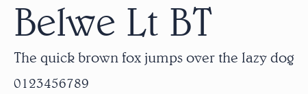 Belwe Lt BT預覽圖
