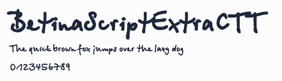 BetinaScriptExtraCTT預覽圖