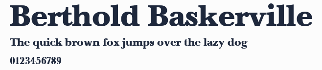 Berthold Baskerville預覽圖