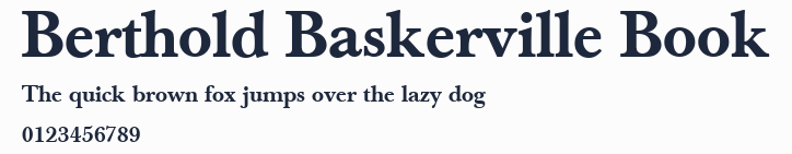 Berthold Baskerville Book預覽圖